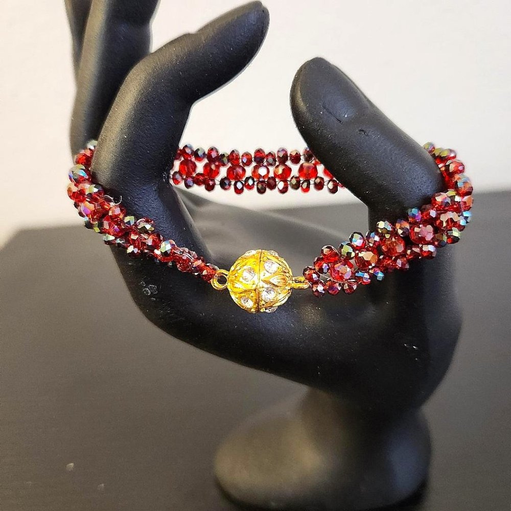 Red Crystal Handmade Bracelet
